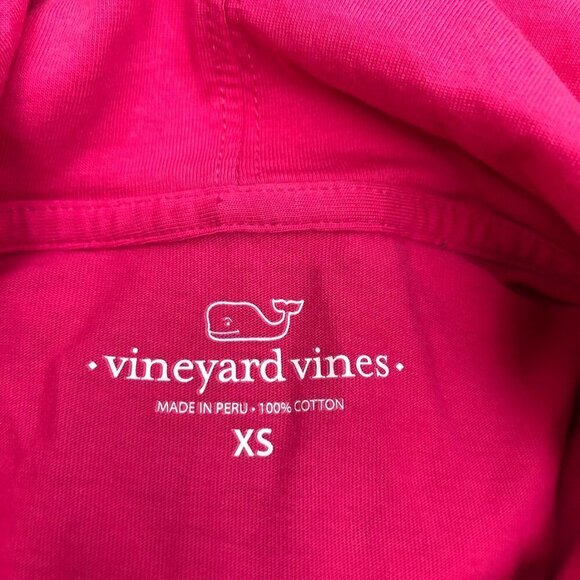 Vineyard Vines Hot Pink Hooded Long Sleeved Whale Shirt - Picture 3 of 4
